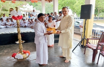 Presenting of Essential Stationery Items to Students of Sri Gamini Dhamma School