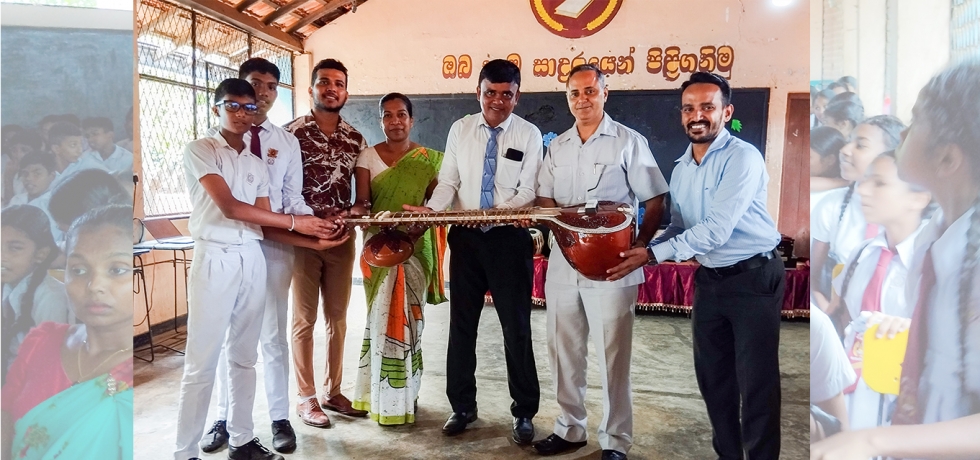 Presenting of Indian Musical Instruments to Mirijjavila Maha Vidyalaya